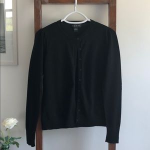 August Silk long sleeve cardigan sweater